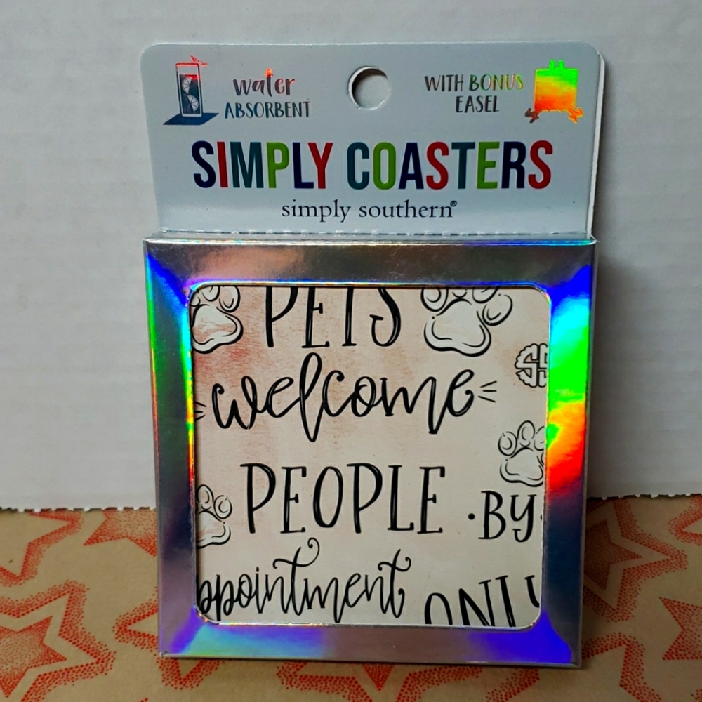 Simply Southern Square Coaster, NWT